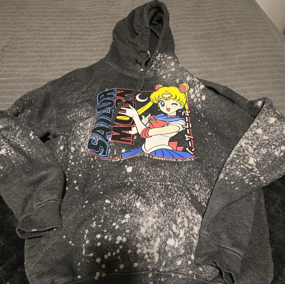 Size Medium Sailor Moon Hooded Sweatshirt